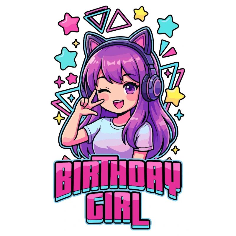 Fille d’anniversaire Pop coréenne K-Pop d’anniversaire