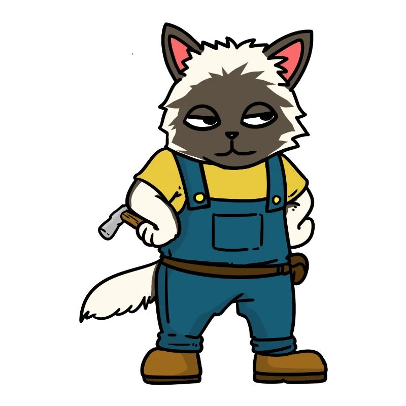 Craftsmen Construction site Carpenter Professions Cat