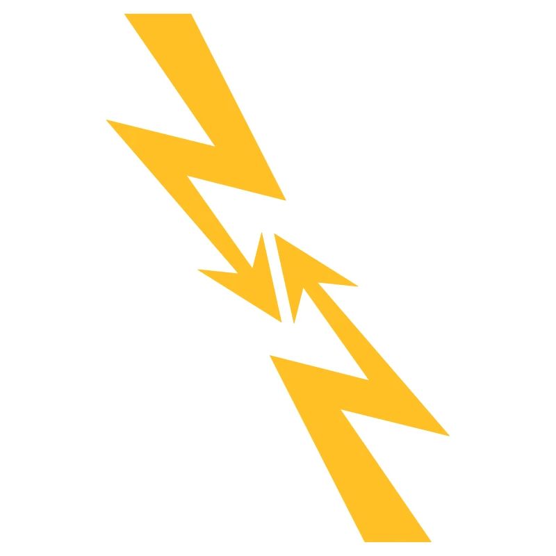 2 flashes electric current energy strong current eight