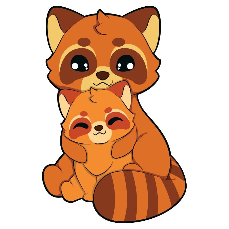 Red Panda Hugging