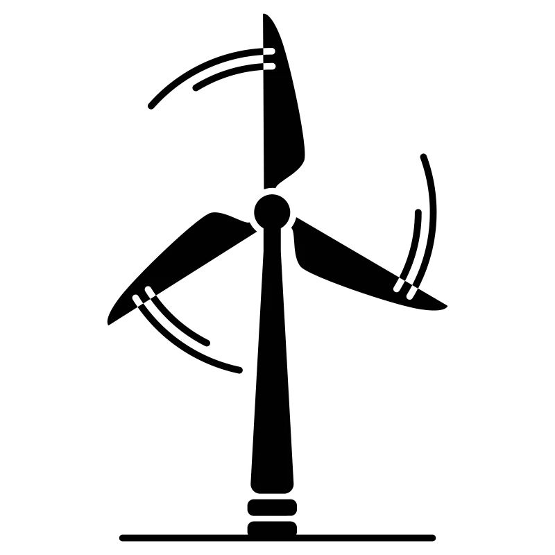 Silhouette d’éolienne