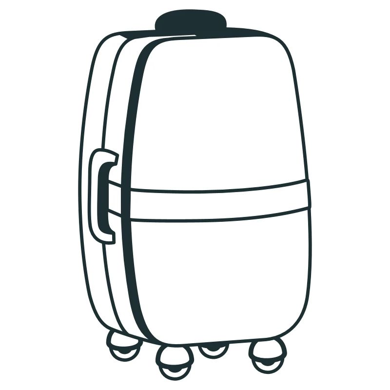 Big roller suitcase
