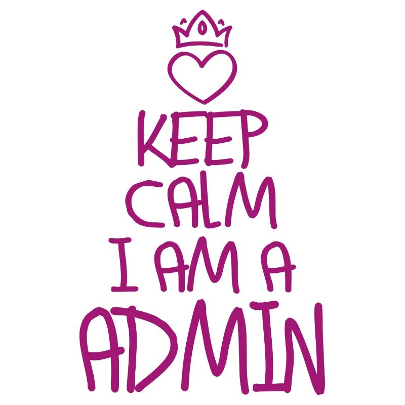 Keep Calm Admin cool admin gift