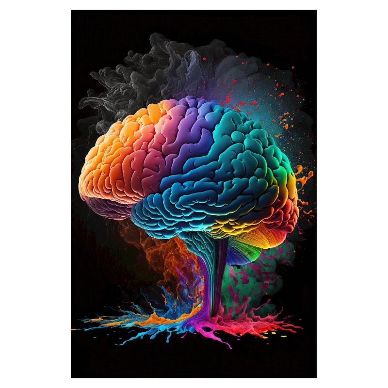 Human brain, generative AI