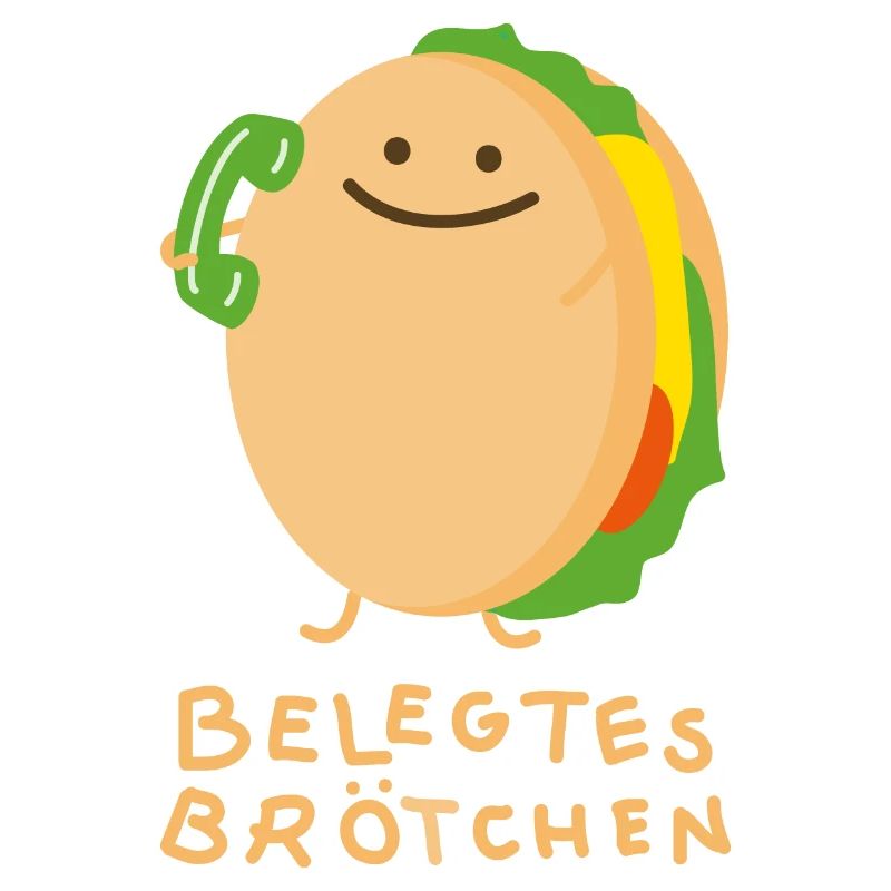 Brötchen mit Telefon