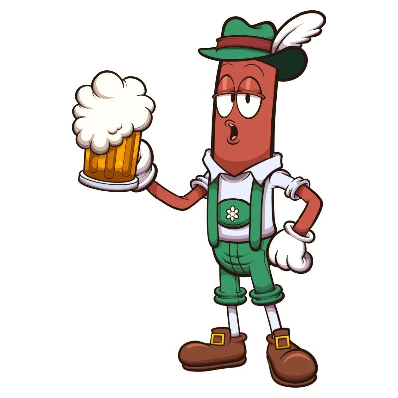 Wurst mit Bier