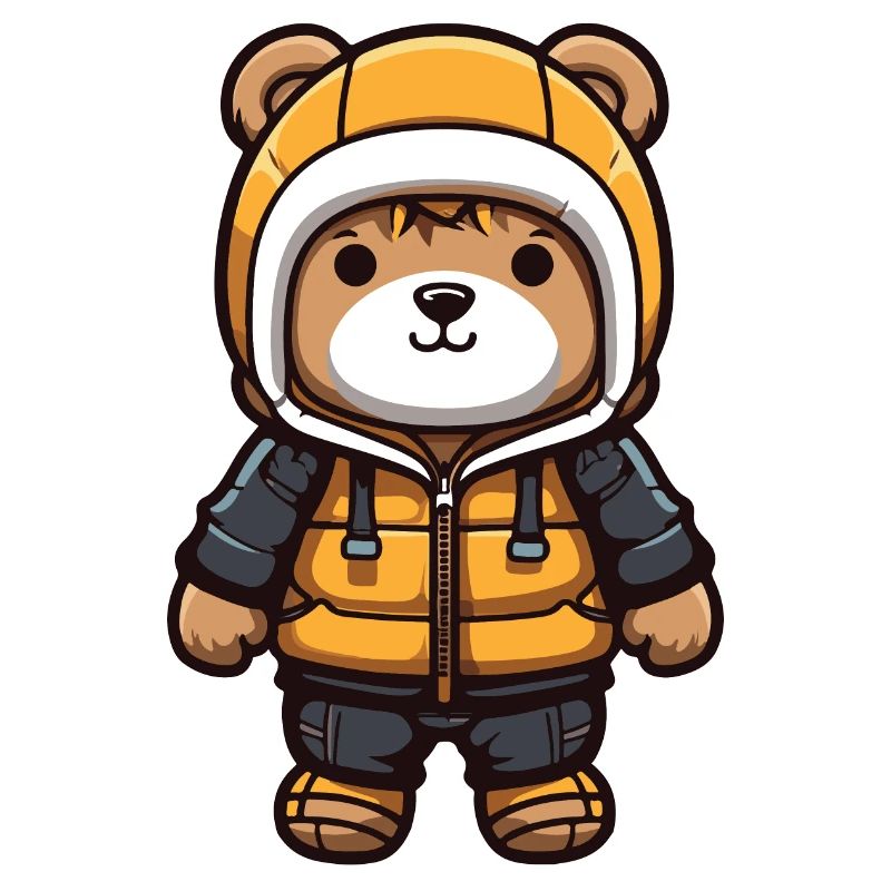 Bär Comic Winter