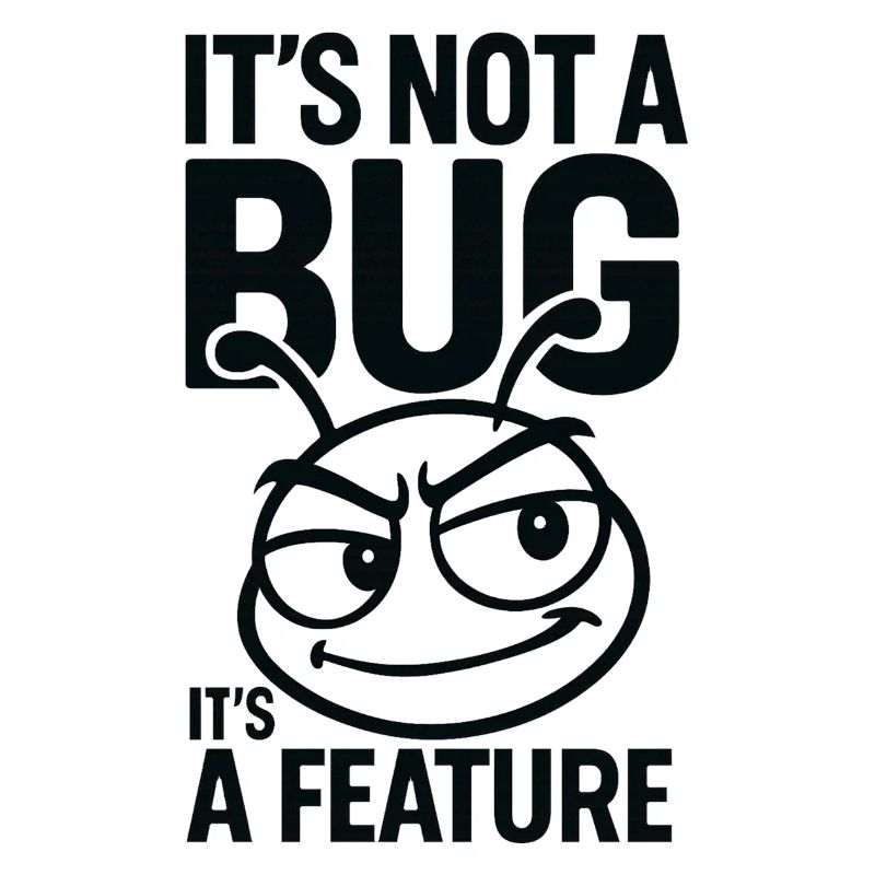It's not a bug, it's a feature Perfect for nerds