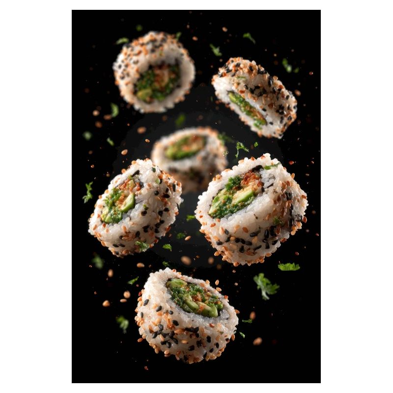 Sesame Sushi Roll Explosion