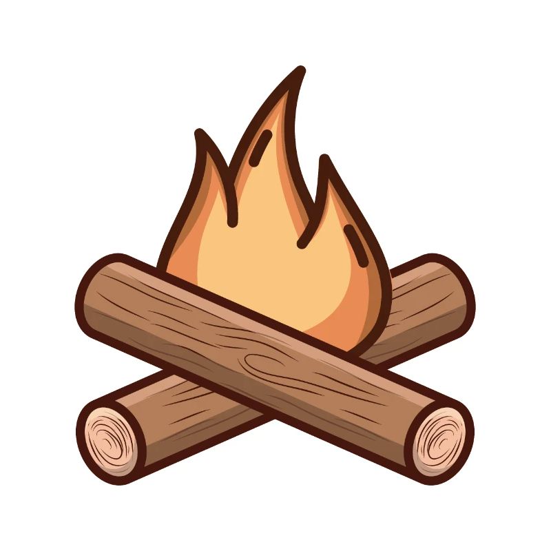 Dessin de feu de camp