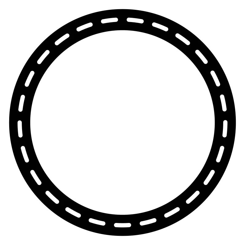 Contour du cercle vide