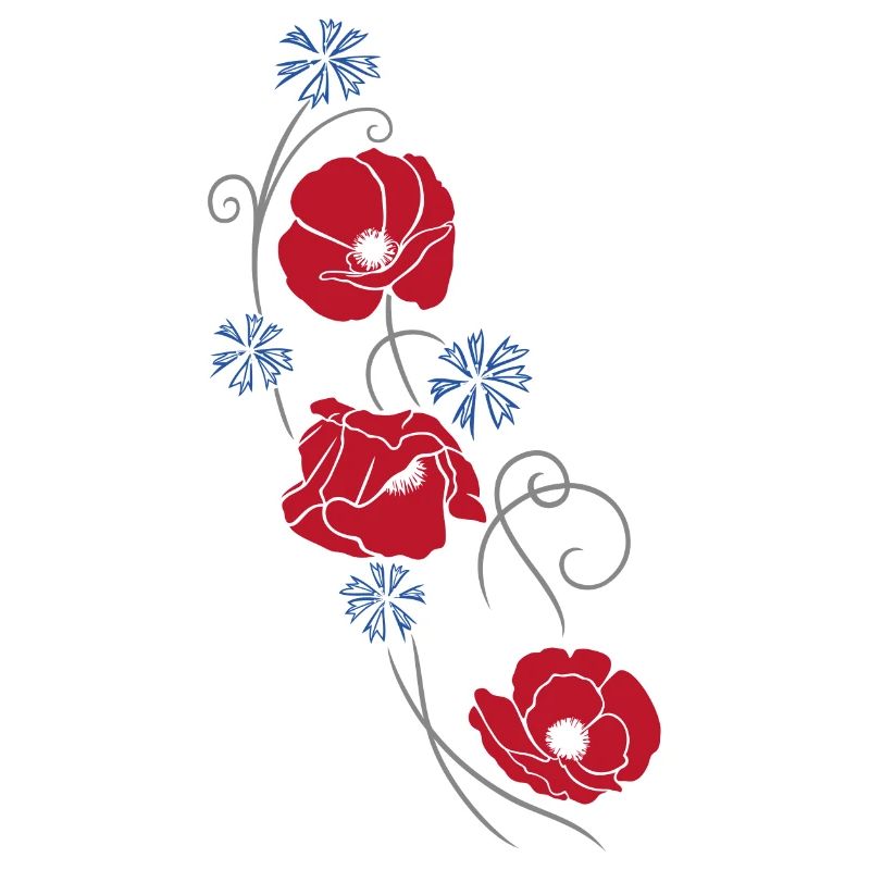 Coquelicots. Design d'été.