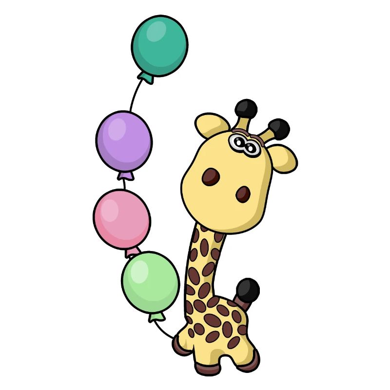 fête de naissance heureuse - girafe de naissance