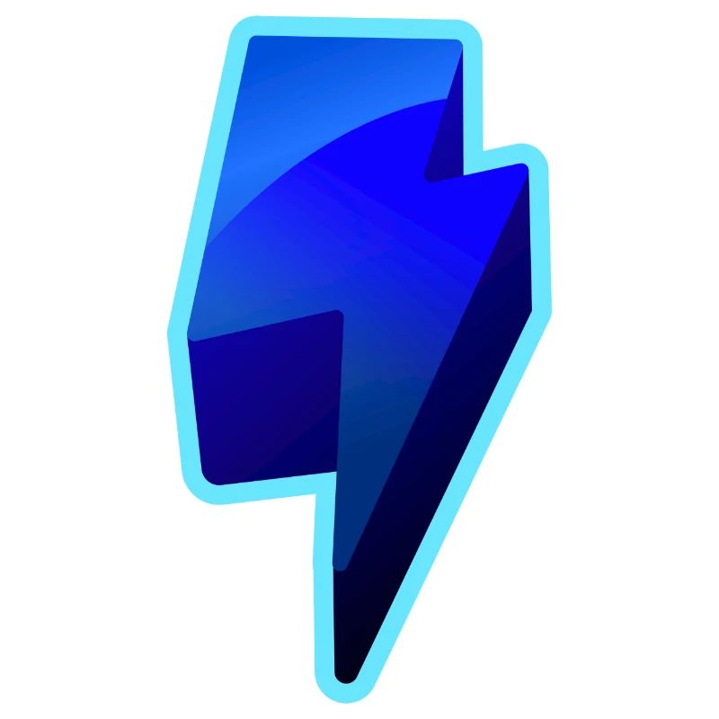 NeonBlitz Lightning Graphique Bleu