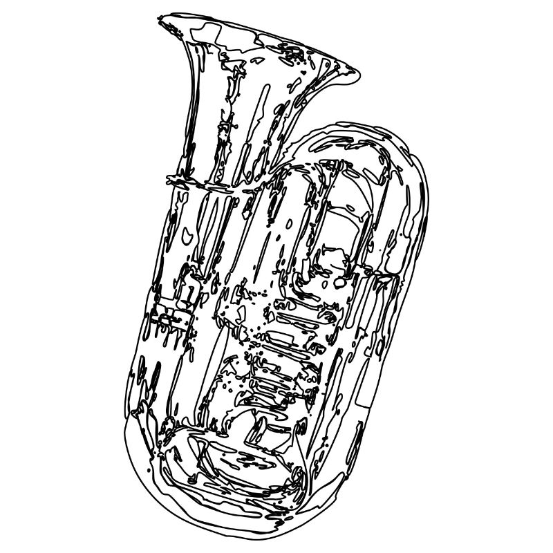 Tuba Drawing