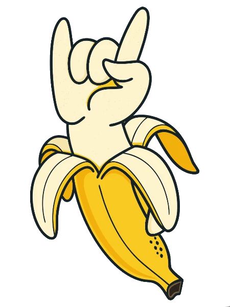 Banana Hand Gesture Illustration