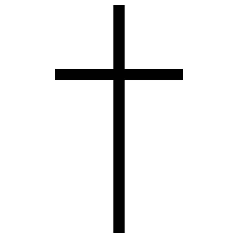 Narrow cross black