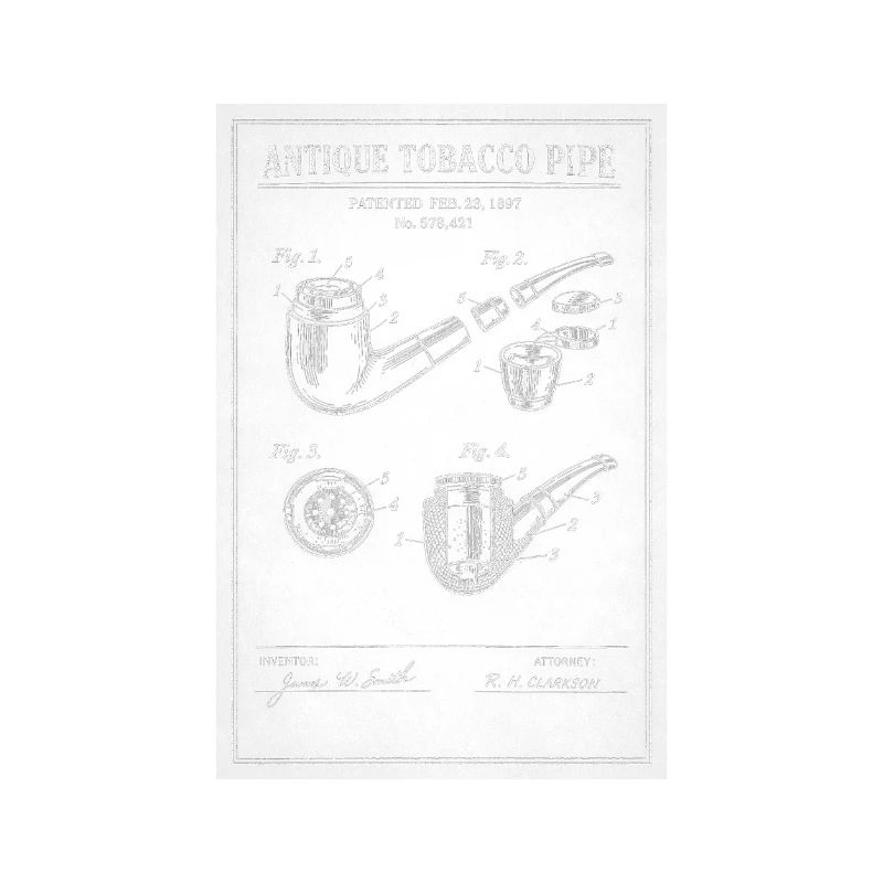 Plan de pipe à tabac ancienne