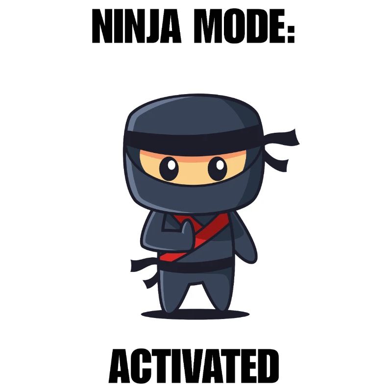 Chemise activée par la mode ninja – Diction ninja drôle
