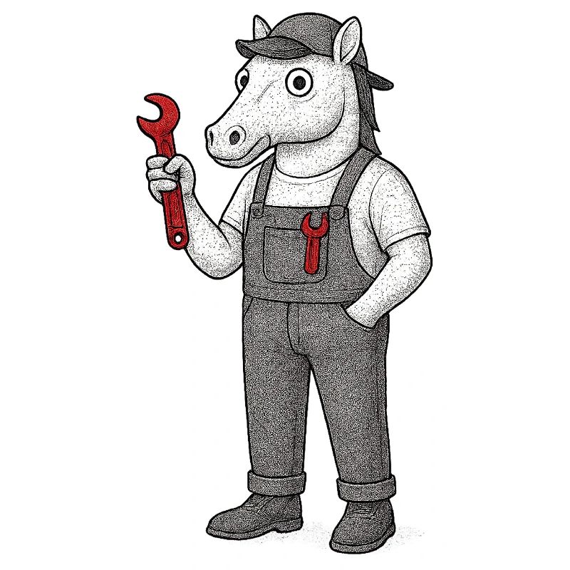 Mécanique de chevaux à clé à molette