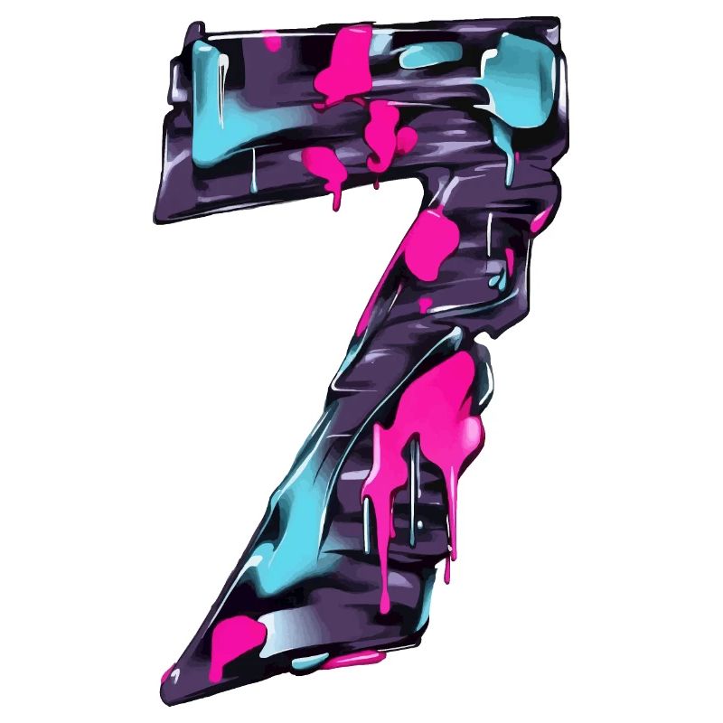 NON. 7 NUMÉRO 7 7E ANNIVERSAIRE COOL