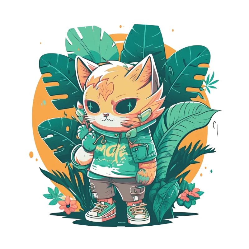 Mignon chat tropical 5