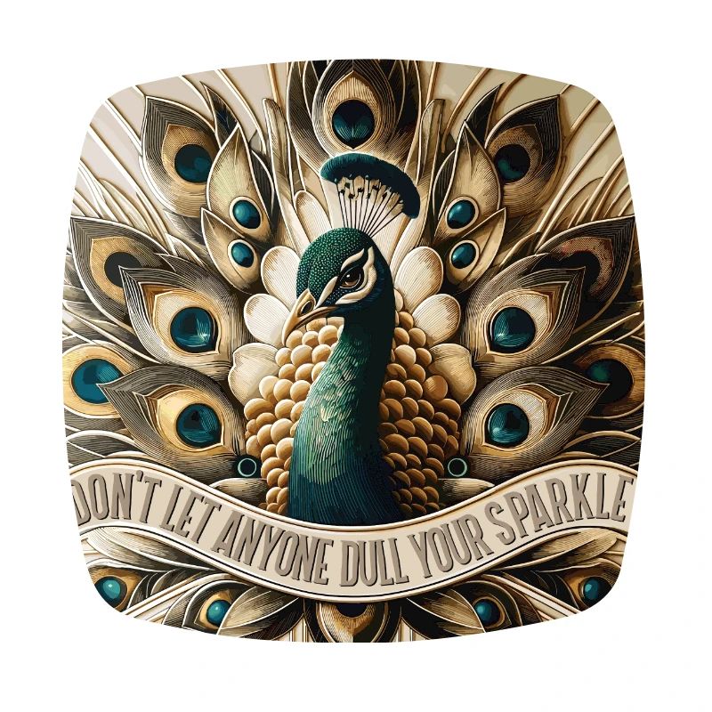 Peacock Art Deco Don't let anyone dull your sparkle