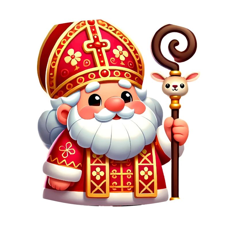 Conception de dessin animé festif de Saint-Nicolas