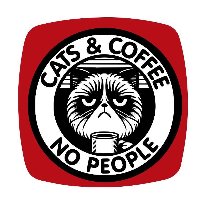 Le chat et le café, pas les gens