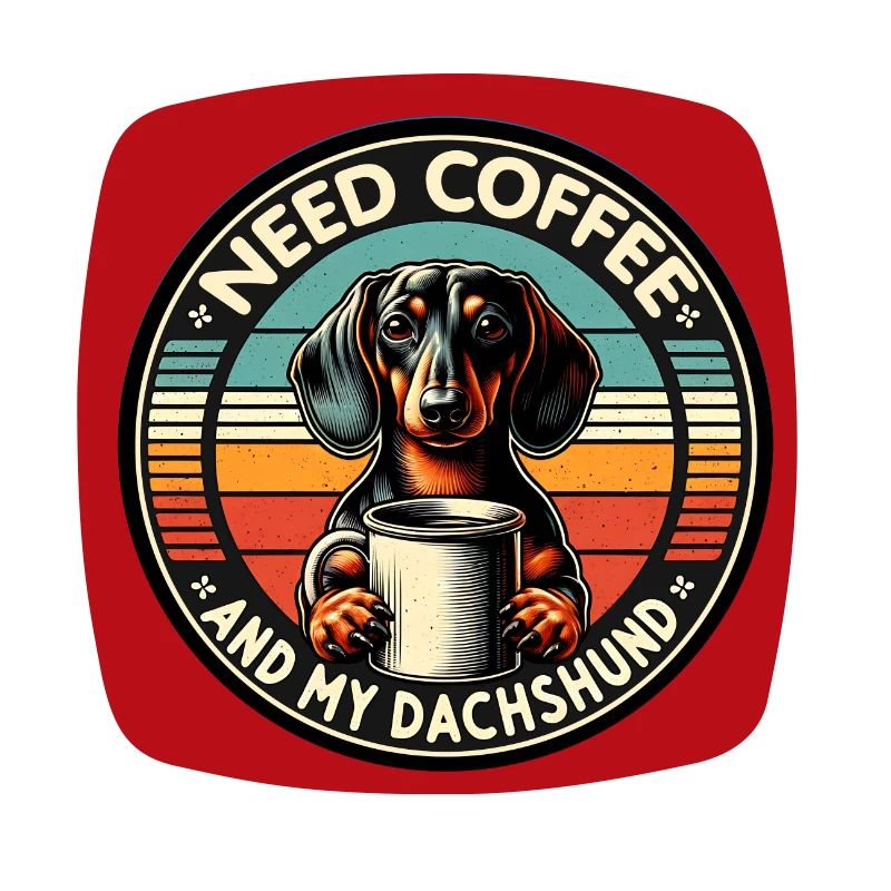 J’ai juste besoin de café et de mon teckel