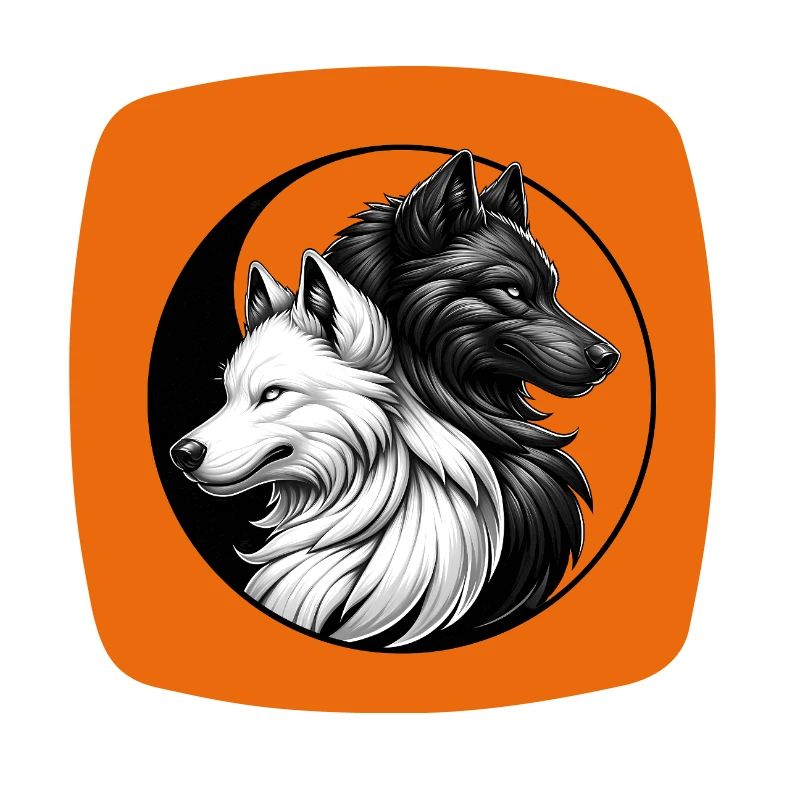 Black and White Wolf Wolf Portraits