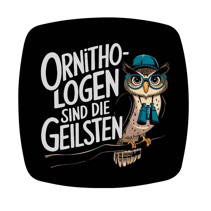 Ornithologen sind die Coolsten Eule mit Fernglas