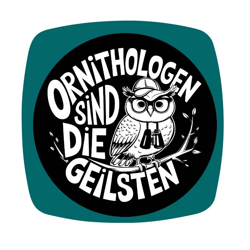 Ornithologen sind die Coolsten Eule mit Fernglas
