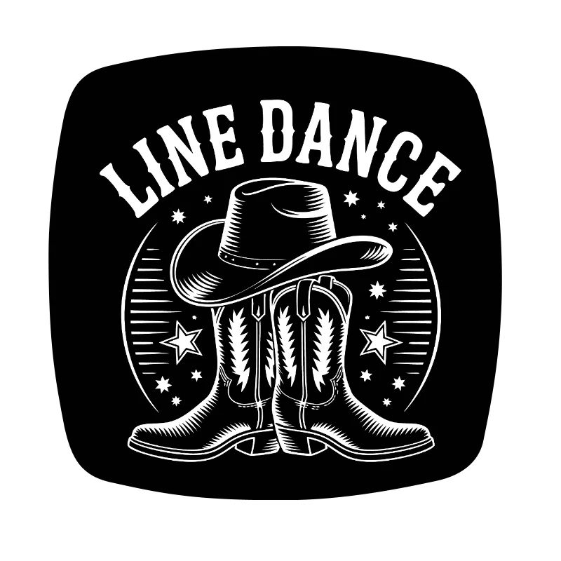 Line Dance Button Magnet Line Dance Dance Hobby