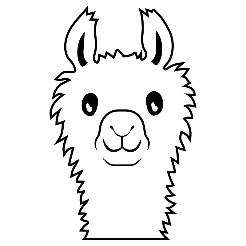 Cute alpaca face