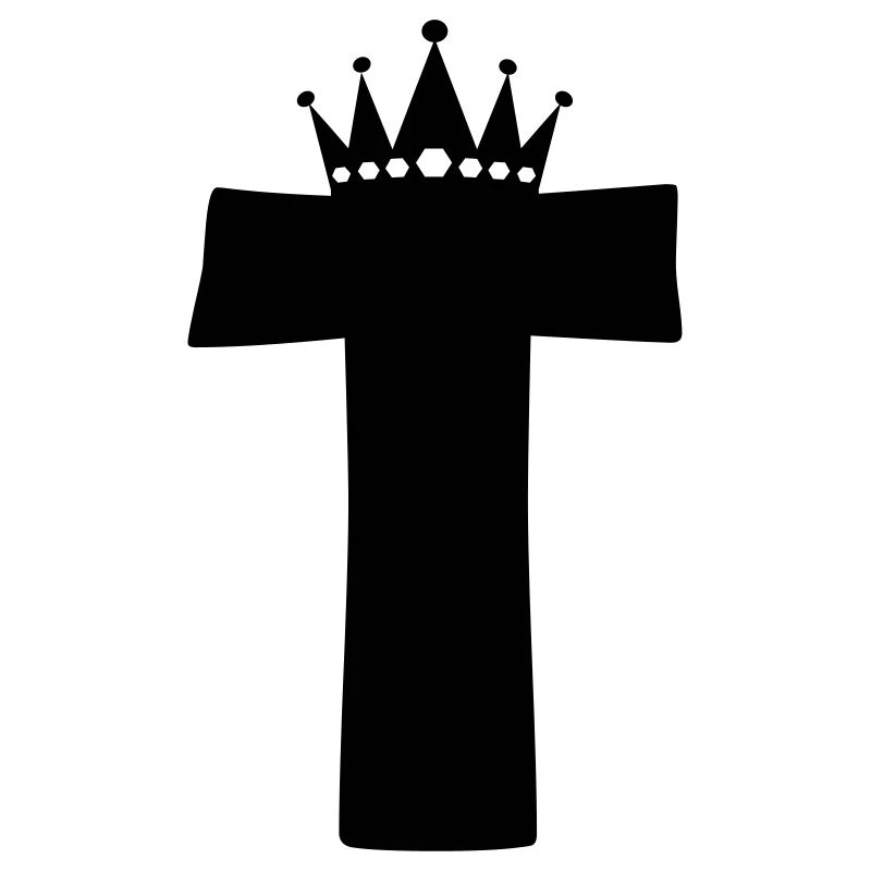 letter T crown
