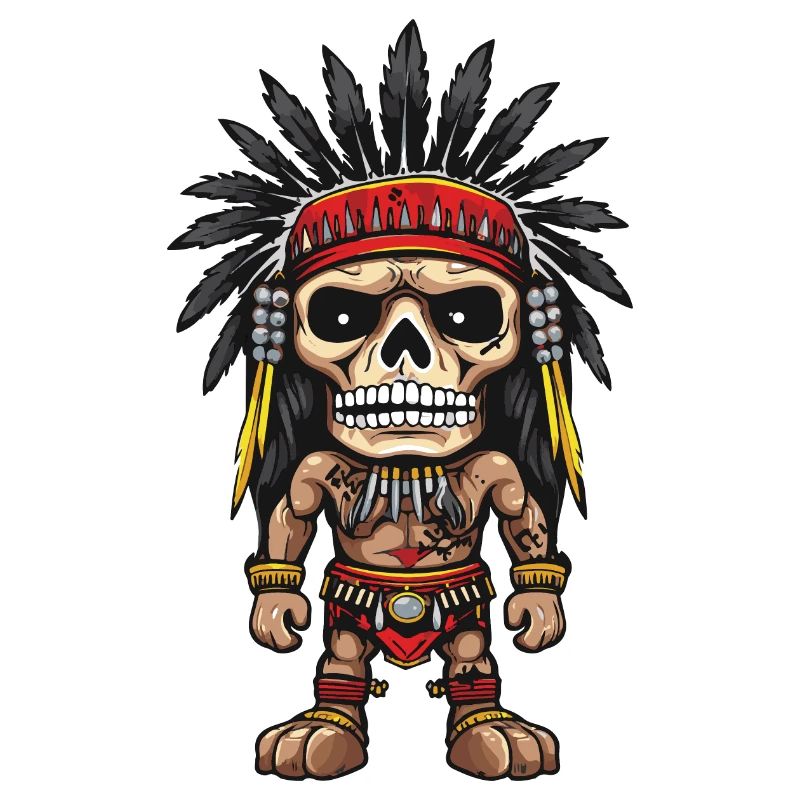 Squelette indien Apache