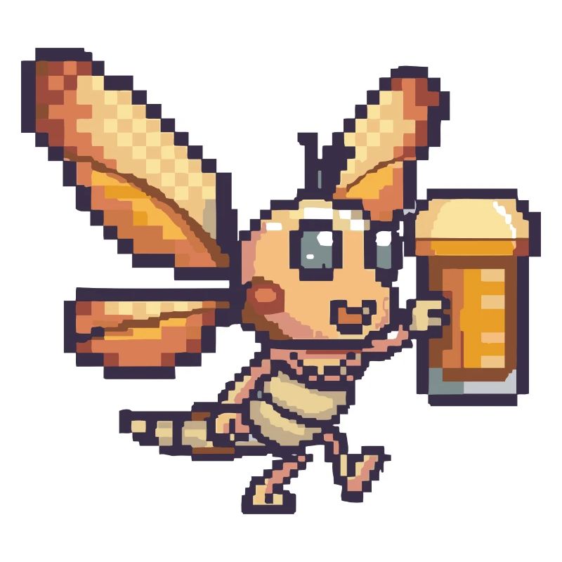 Libelle Bier Pixel