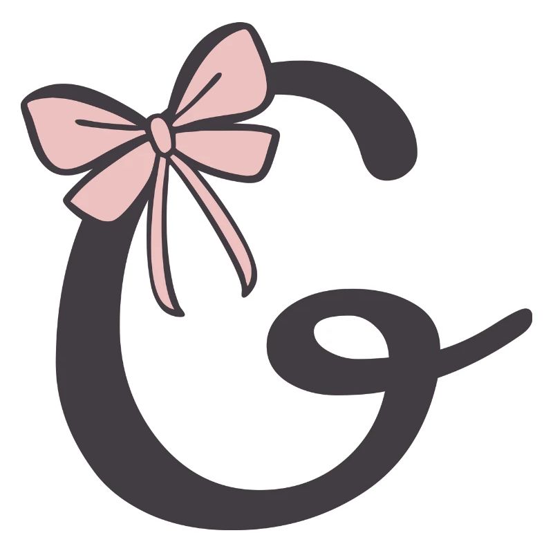 Initial letter G Ribbon