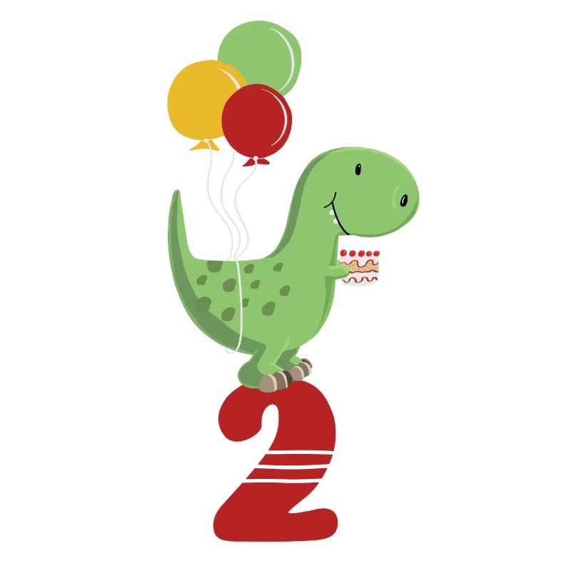 Second Birthday Boy T Rex Dinosaur