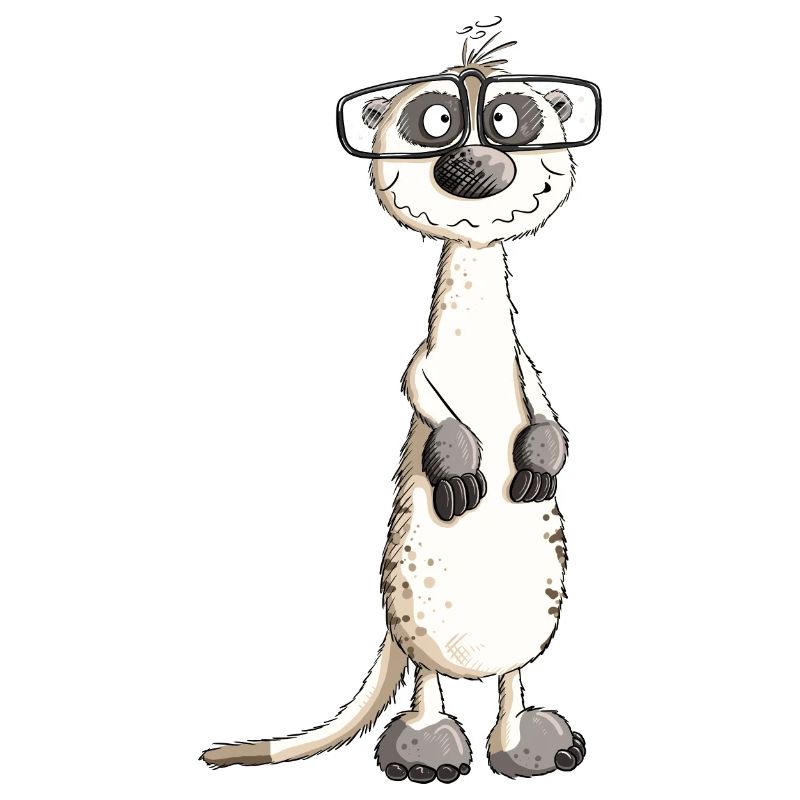 Lustiges Nerdmännchen Erdmännchen I Nerd
