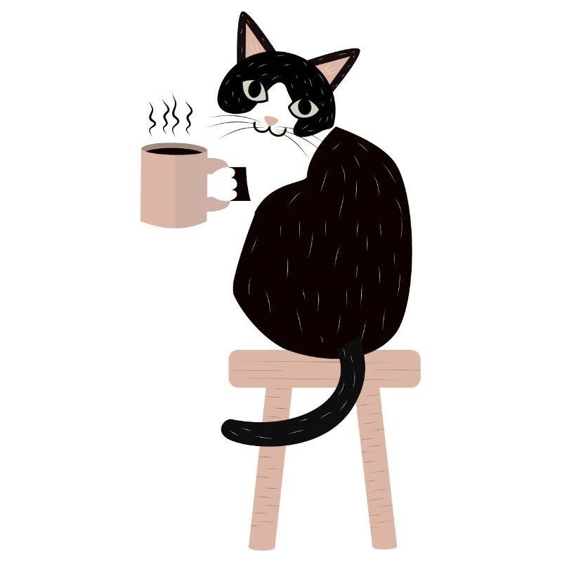 Kaffeepause Katze