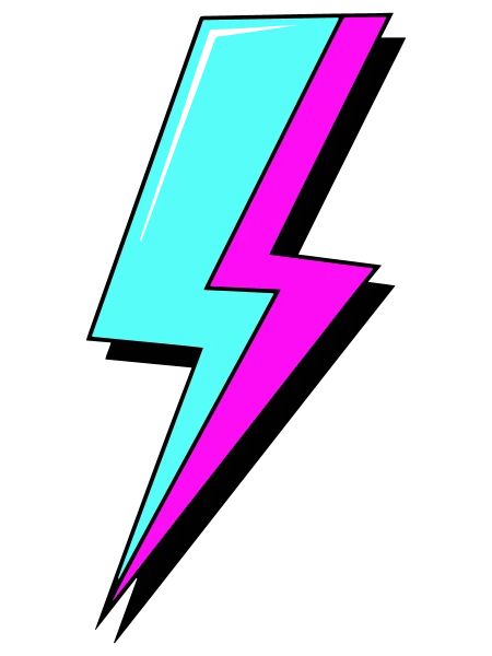 Psychedelic Neon Lightning