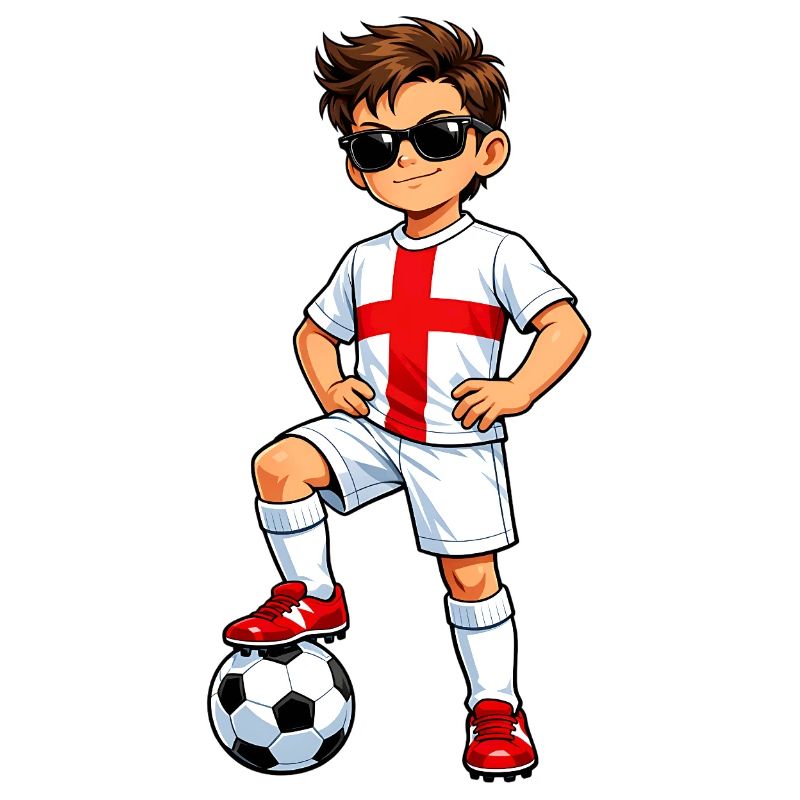 Soccer Boy Fan d’Angleterre Drapeau anglais