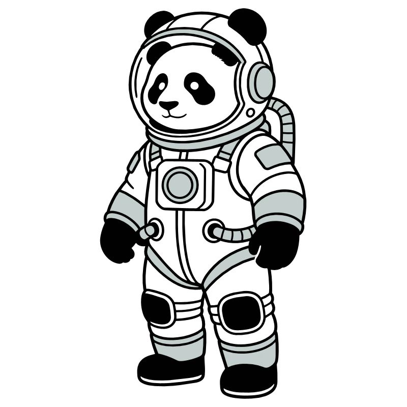 Combinaison spatiale panda bear