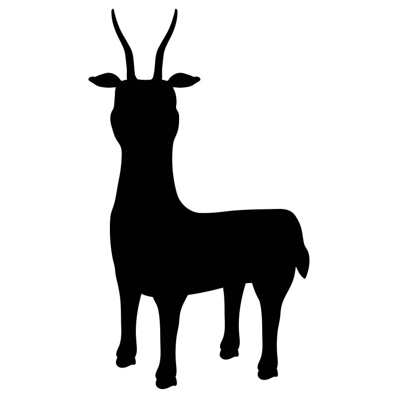 silhouette Antilope Letschwe
