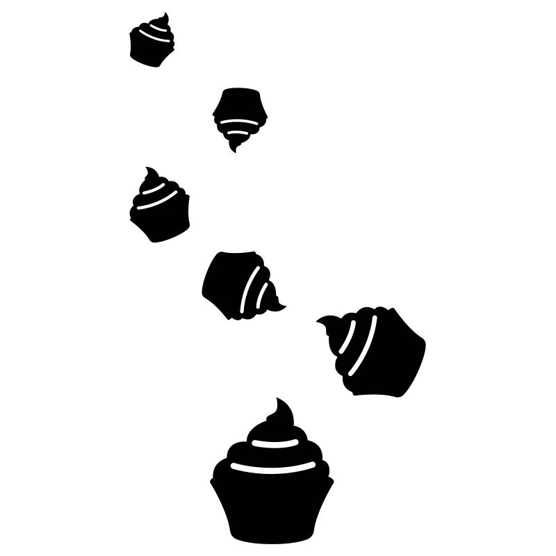 Icône Muffin Silhouette