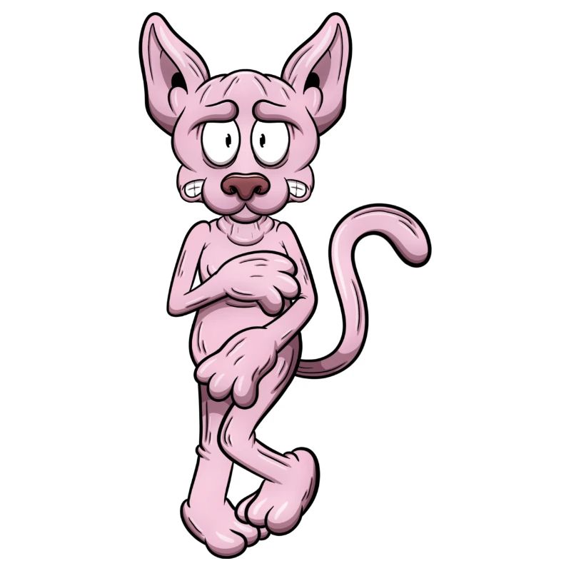Chat Sphynx nu