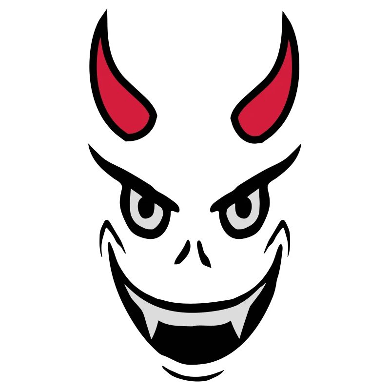 Conception du visage du diable maléfique