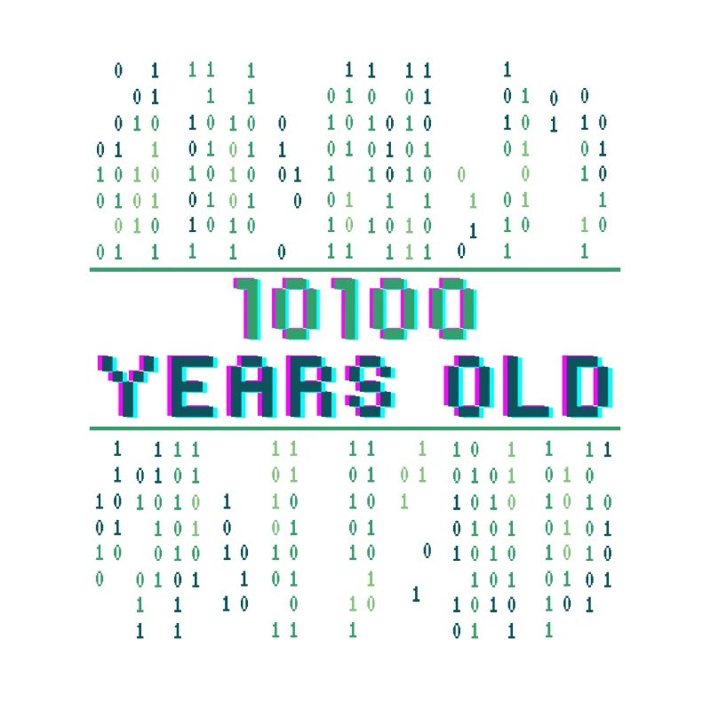 20e anniversaire 20 ans Code binaire Informatique